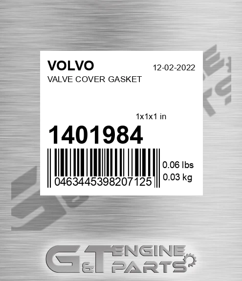 1401984 VALVE COVER GASKET