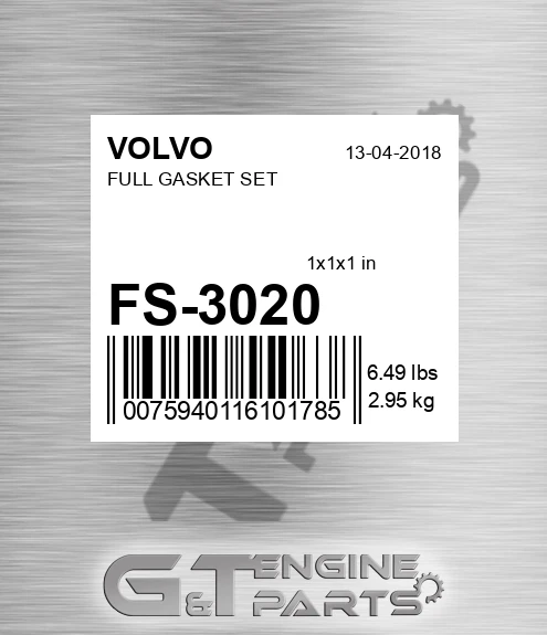 FS-3020 FULL GASKET SET