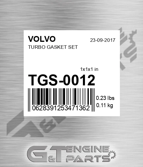 TGS-0012 TURBO GASKET SET
