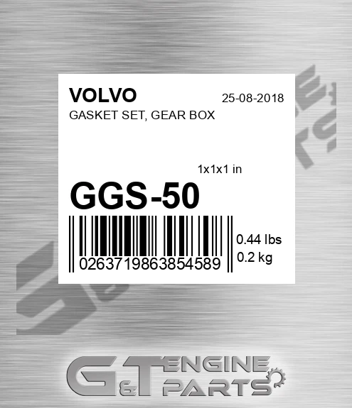 GGS-50 GASKET SET, GEAR BOX