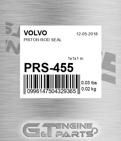 PRS 455 PISTON ROD SEAL made to fit Volvo Price 62.71