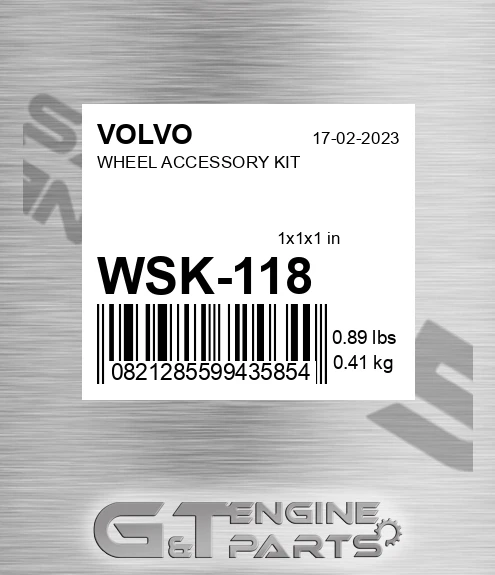 WSK-118 WHEEL ACCESSORY KIT