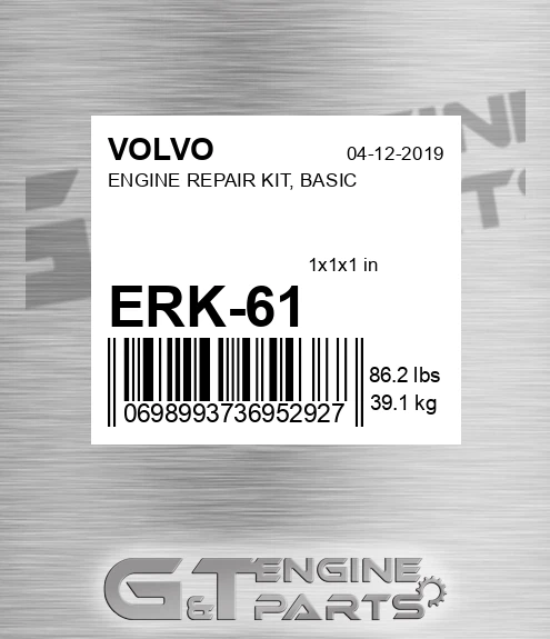 ERK-61 ENGINE REPAIR KIT, BASIC