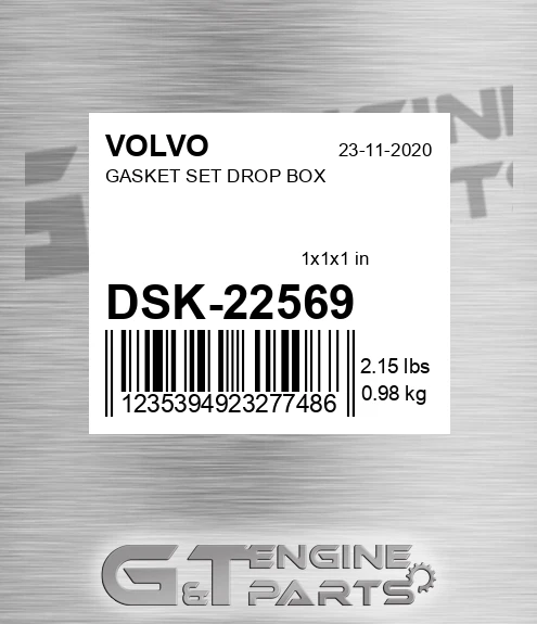DSK-22569 GASKET SET DROP BOX