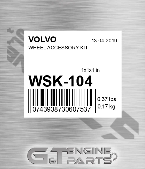 WSK-104 WHEEL ACCESSORY KIT