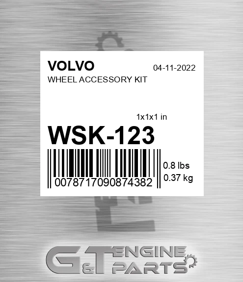 WSK-123 WHEEL ACCESSORY KIT