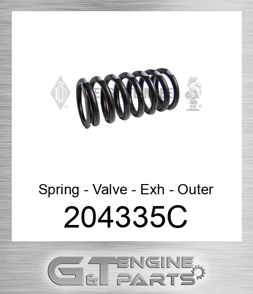204335C Spring - Valve - Exh - Outer