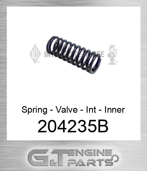 204235B Spring - Valve - Int - Inner