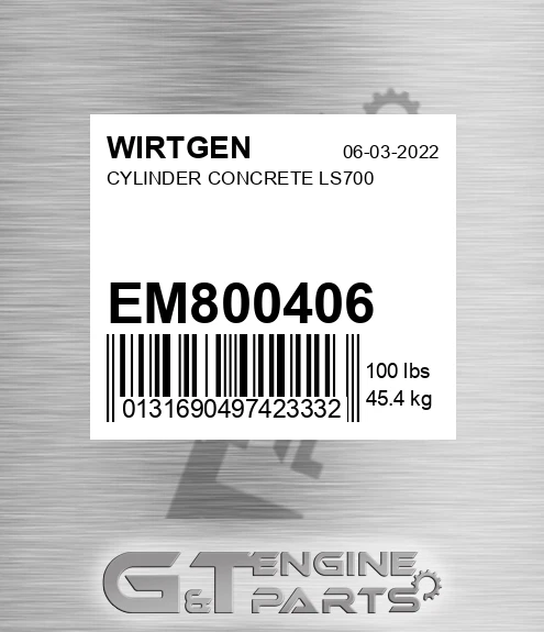 EM800406 CYLINDER CONCRETE LS700