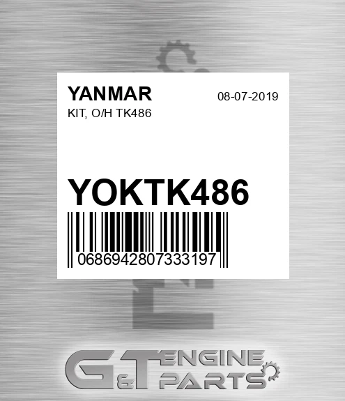 YOKTK486 KIT, O/H TK486