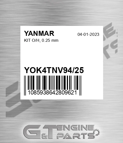 YOK4TNV94/25 KIT O/H, 0.25 mm