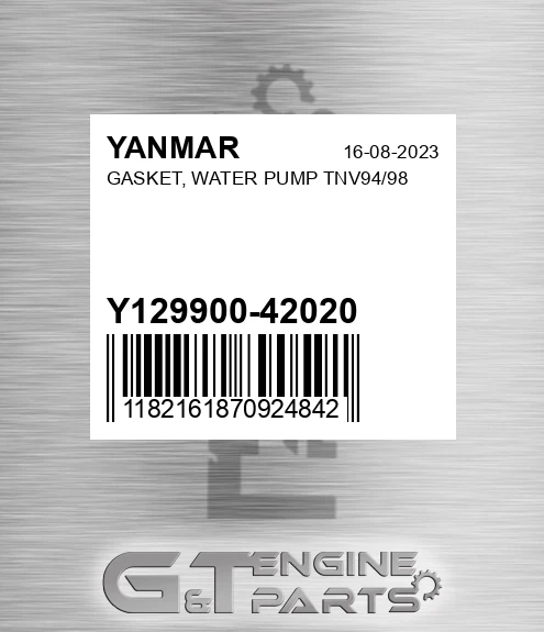 Y129900-42020 GASKET, WATER PUMP TNV94/98