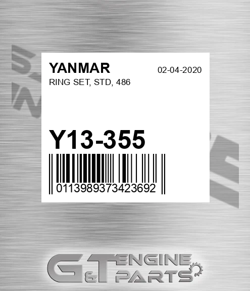 Y13-355 RING SET, STD, 486