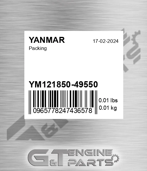YM121850-49550 Packing