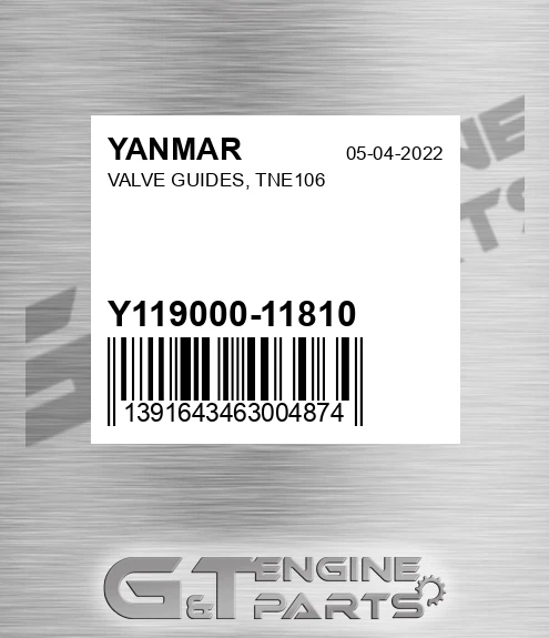 Y119000-11810 VALVE GUIDES, TNE106