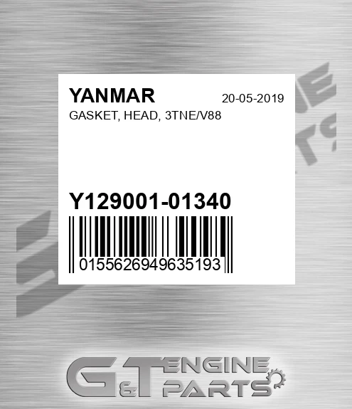 Y129001-01340 GASKET, HEAD, 3TNE/V88